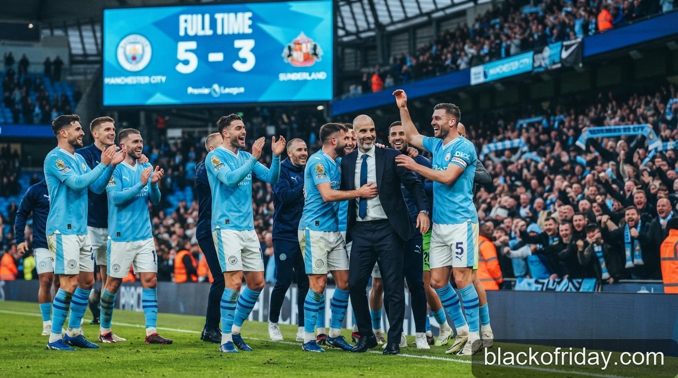 Ngoại hạng Anh: Man City dẫn đầu bảng xếp hạng sau màn rượt đuổi tỷ số kịch tính trước Sunderland - 2